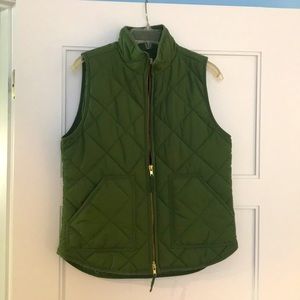 J Crew Factory Green Puffer Vest